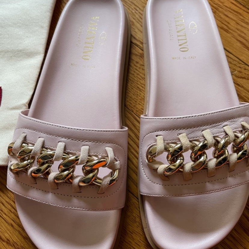 Valentino Slides Brand New Size 37 Pink